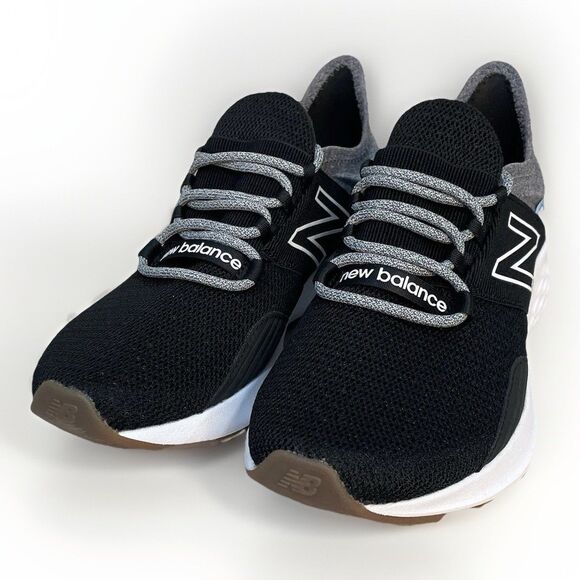 New Balance Womens 6 Fresh Foam Roav Tee Shirt Running Shoes Black/Gray WROAVTK - Picture 4 of 9